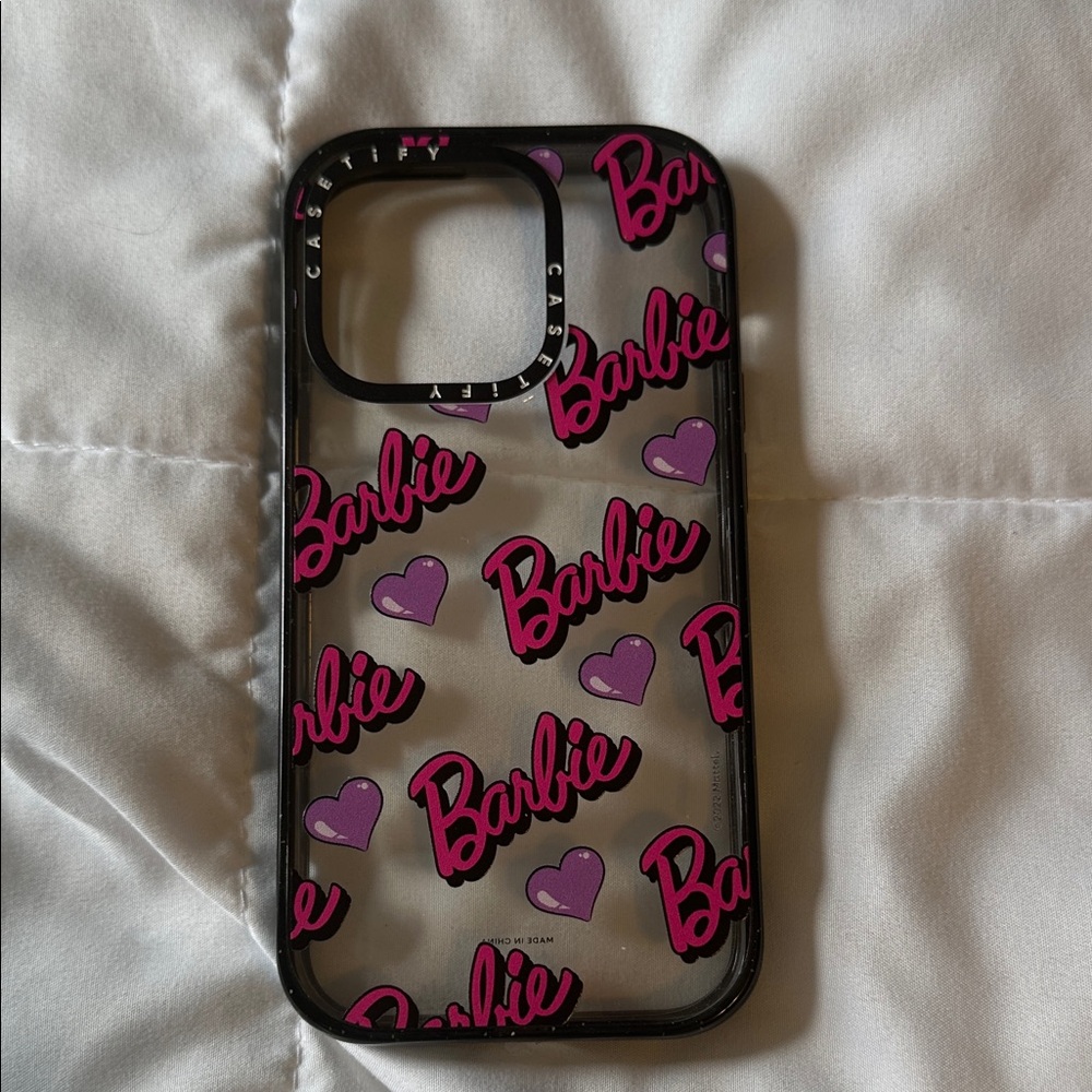 Casetify - New Barbie iPhone Case - Pink Hearts and Barbie